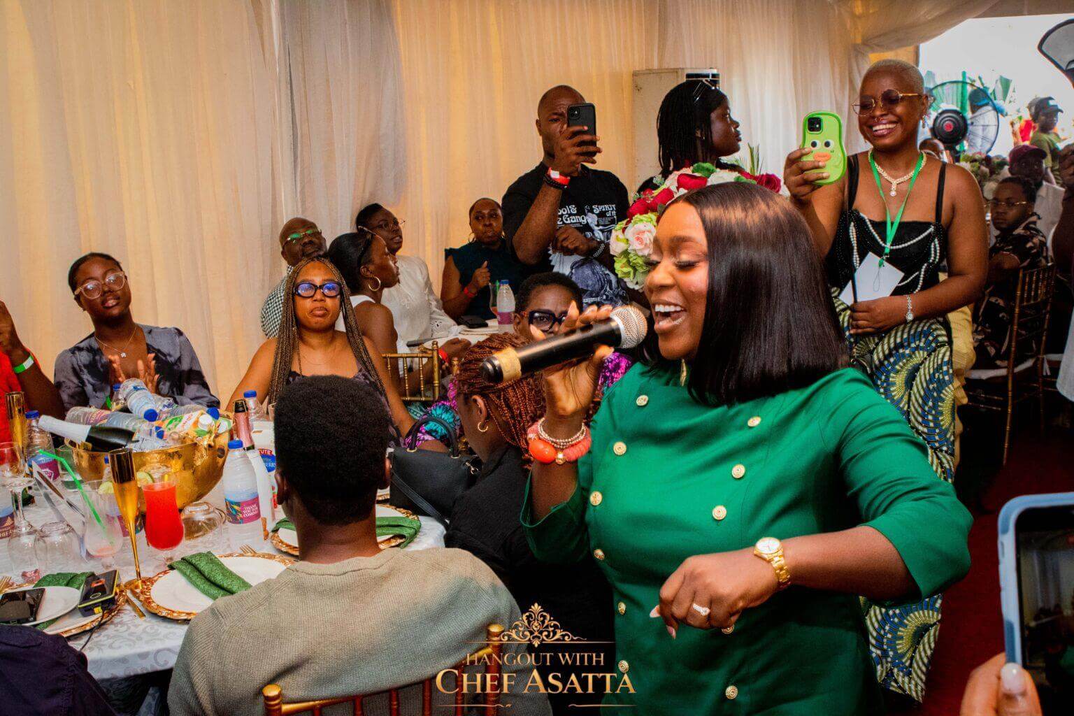 Chef Asatta at a SipNDrink event